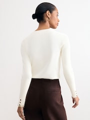 Phase Eight White Larissa Layering Knit Jumper - Image 2 of 7