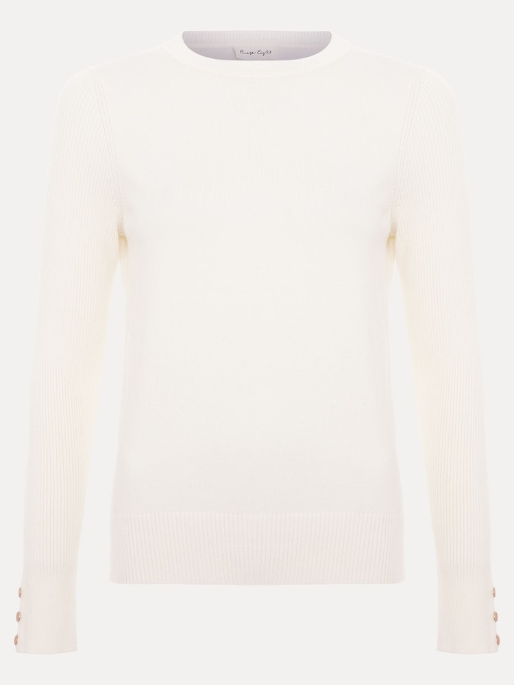 Phase Eight White Larissa Layering Knit Jumper - Image 7 of 7 Phase Eight White Larissa Layering Knit Jumper - Image 7 of 7