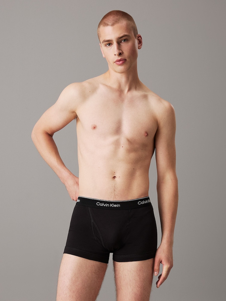 Calvin Klein Cotton Classics Trunks 3 Pack - صورة 1 من 5