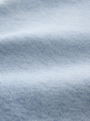Light Blue White Floral Embroidery - Բարձրահարկ քաղաքային ուղիղ ոտքով իսկական ջինսեր - Պատկեր 9 9-ից
