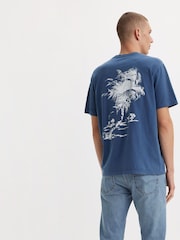 Levi's® Brin Palm Tree Relaxed Fit Back Print Graphic 100% Cotton T-Shirt - Image 1 of 7