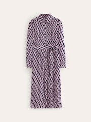 Boden Pink Black Kate Midi Shirt Dress - Image 5 of 5