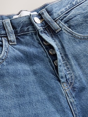self. Dark Blue Mid Rise Wide Leg Jeans - Image 7 of 8