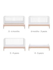 Gaia Baby Powder Blush White Eos Cot & Dresser 2 Piece Nursery Furniture Set - Image 4 of 5