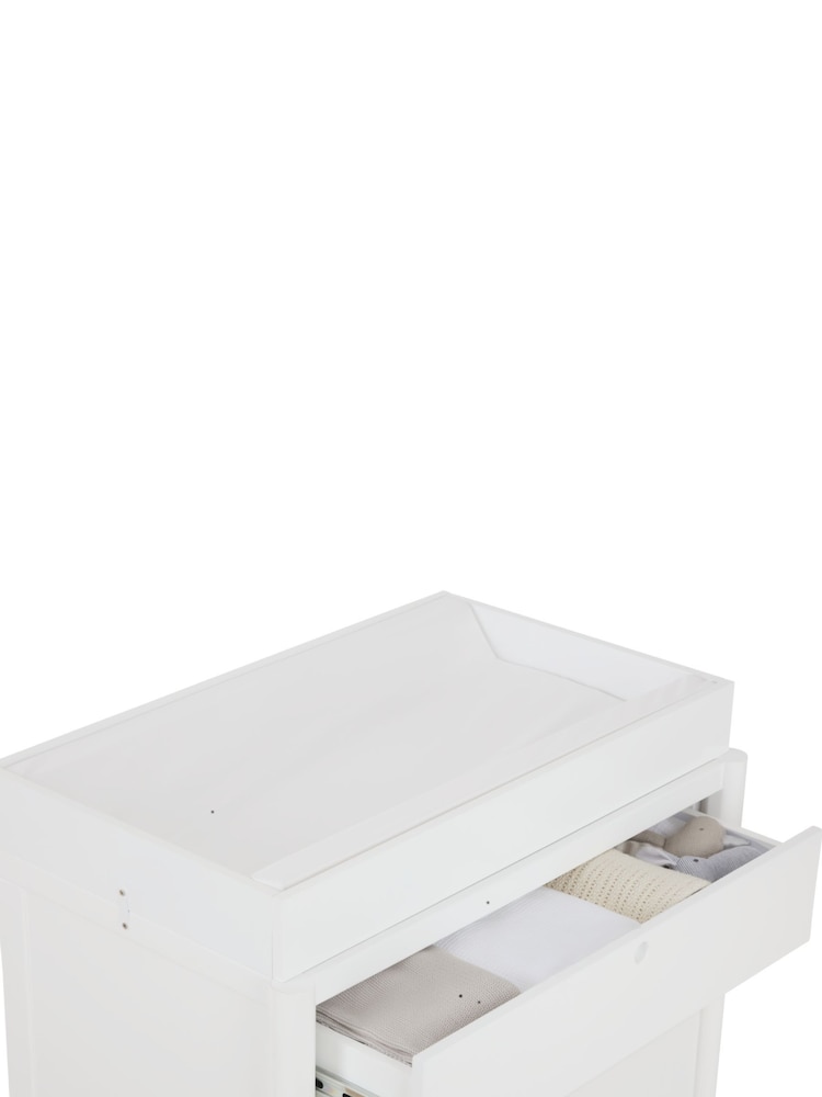 Gaia Baby Powder Blush White Eos Cot & Dresser 2 Piece Nursery Furniture Set - Image 5 of 5