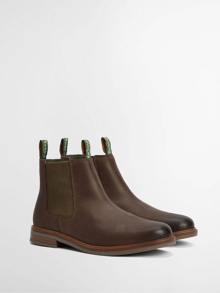 Barbour® Choco Brown Farsley Chelsea Boots - Image 2 of 9