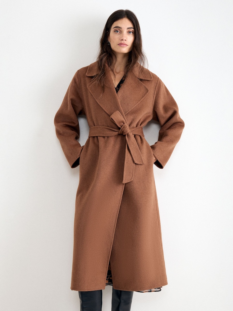 Phase Eight Brown Darcy Double Face Coat - Image 1 of 7 Phase Eight Brown Darcy Double Face Coat - Image 1 of 7