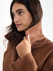 Phase Eight Brown Darcy Double Face Coat - Image 5 of 7