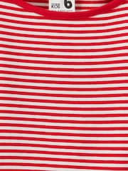 Cotton On סט של מכנסי דגמ"ח וחולצת צווארון סירה צמודה עם שרוולים קצרים - תמונה 4 מתוך 7