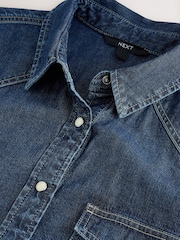 Dark Blue Long Sleeve Denim Shirt - Image 7 of 7