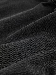 Black High Rise Lace Wide Leg Jeans - Image 7 of 9