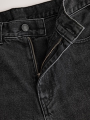 Black High Rise Lace Wide Leg Jeans - Image 9 of 9