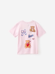 Cotton On Pink Essential Short Sleeve Graphic T-Shirt 2 Pack - Image 4 of 5