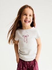 Cotton On מארז הכולל 2 חולצות טי בייסיק עם שרוולים קצרים וצווארון סירה - תמונה 5 מתוך 9