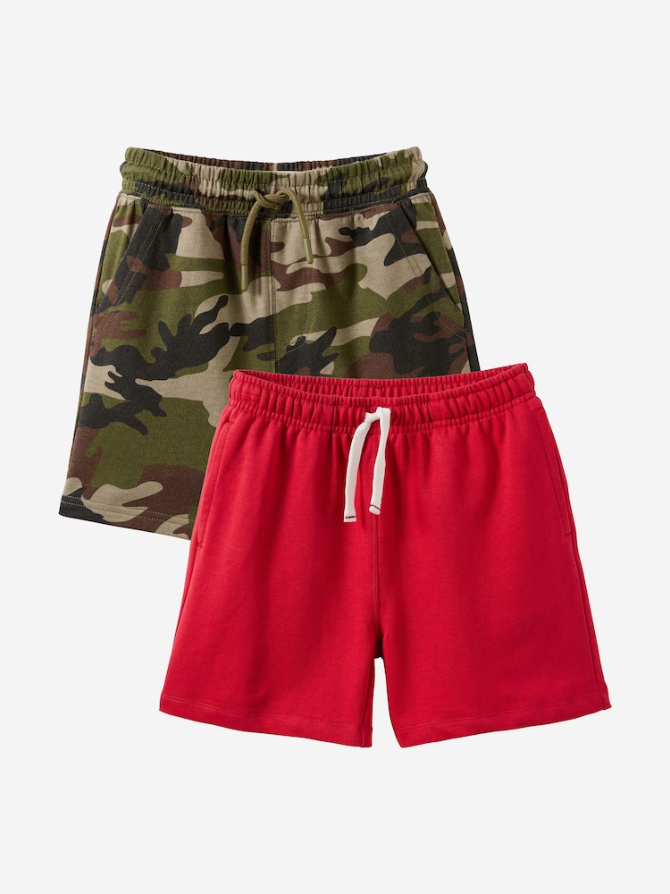 Cotton On Red Essential Shorts 2 Pack - Image 1 of 7 Cotton On Red Essential Shorts 2 Pack - Image 1 of 7