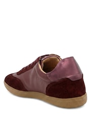 Jones Bootmaker Red Artea Leather Trainers - Image 4 of 6