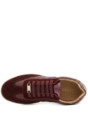 Jones Bootmaker Red Artea Leather Trainers - Image 5 of 6