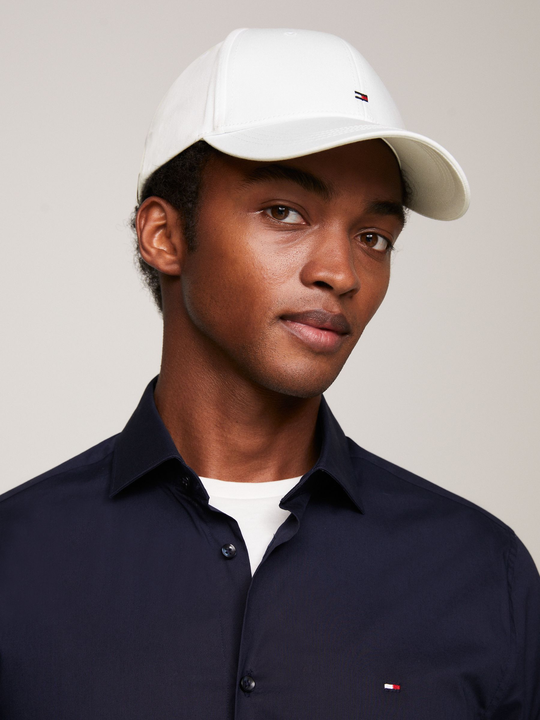 Tommy Hilfiger White Classic Baseball 100 Cotton Cap