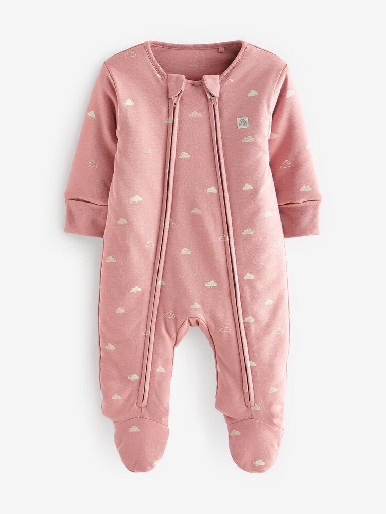 Pink 2.5 Tog Wadded Single Sleepsuit - Image 4 of 6