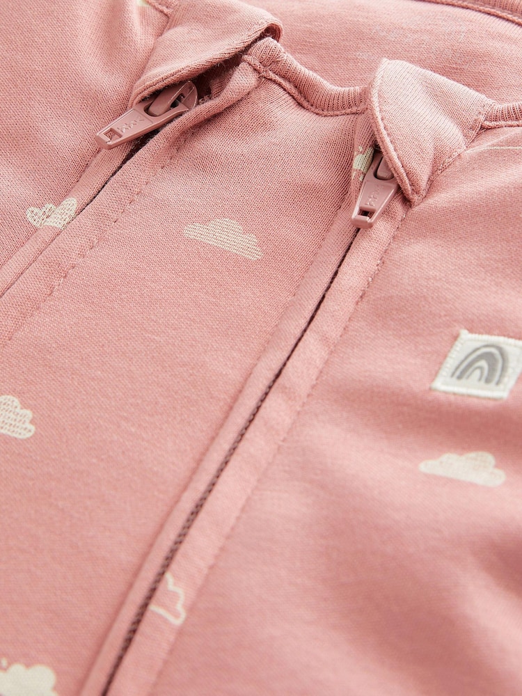 Pink 2.5 Tog Wadded Single Sleepsuit - Image 6 of 6