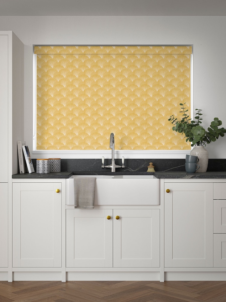 Ochre Yellow Kilim Made to Measure Roller Blind - Image 2 of 6
