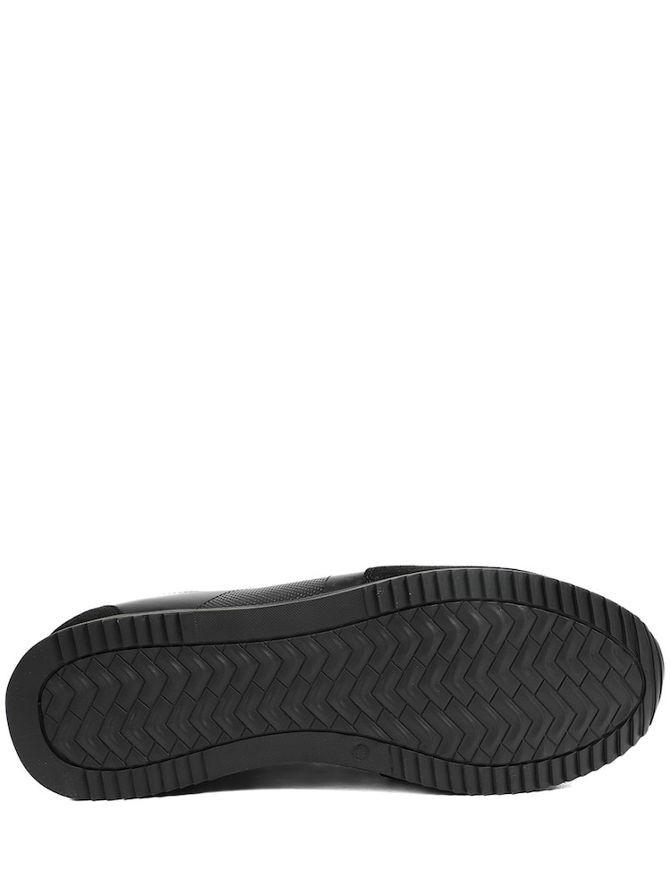 Jones Bootmaker Black Salvi Wide Fit Leather Trainers - Image 6 of 6 Jones Bootmaker Black Salvi Wide Fit Leather Trainers - Image 6 of 6
