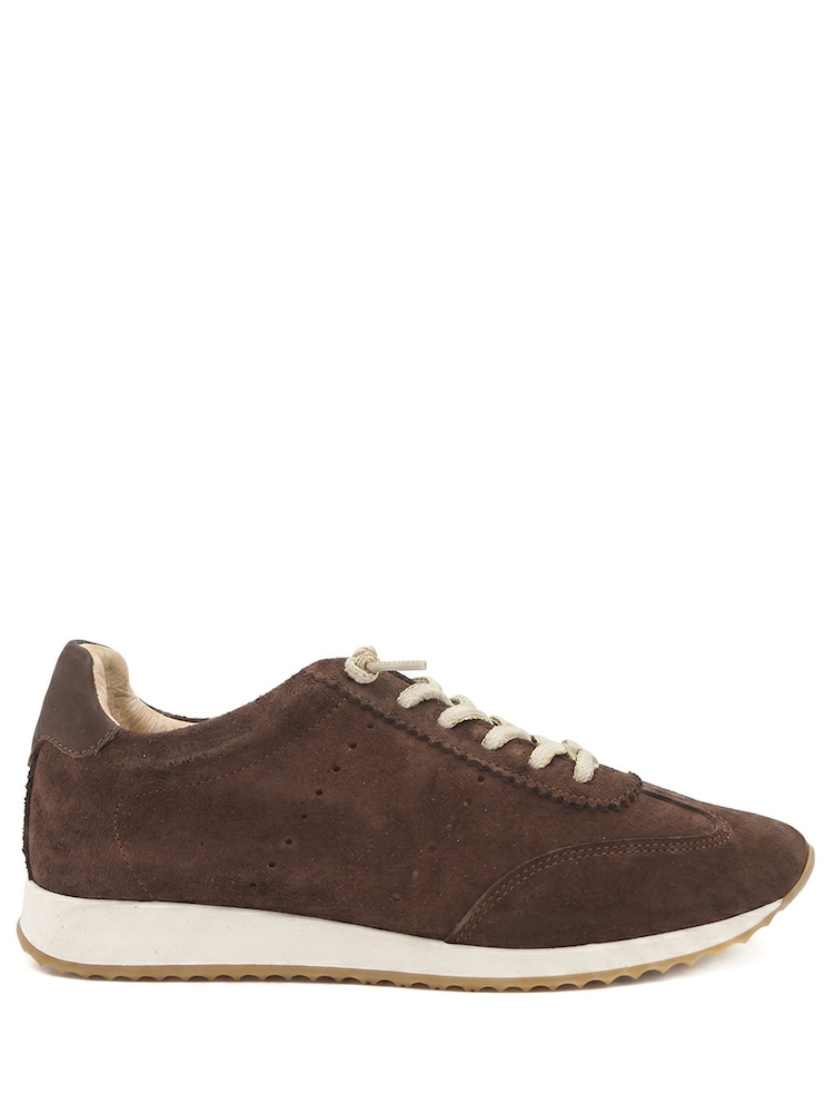 Marrón - Jones Bootmaker Alenya Suede Leather Lace Up Trainers - Imagen 2 de 6 Marrón - Jones Bootmaker Alenya Suede Leather Lace Up Trainers - Imagen 2 de 6