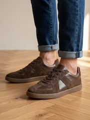 Καφετί - Jones Bootmaker Δερμάτινα αθλητικά παπούτσια Santo - Εικόνα 1 από 6