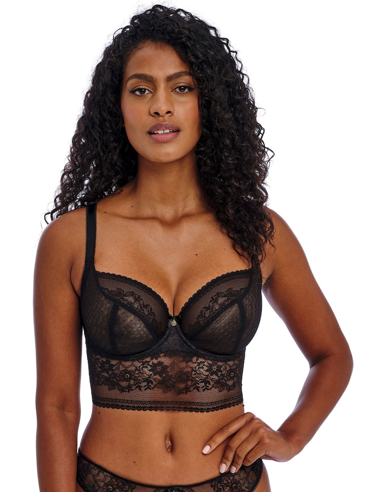 Freya Sydnie Underwire Longline Black Bra - Image 1 of 3