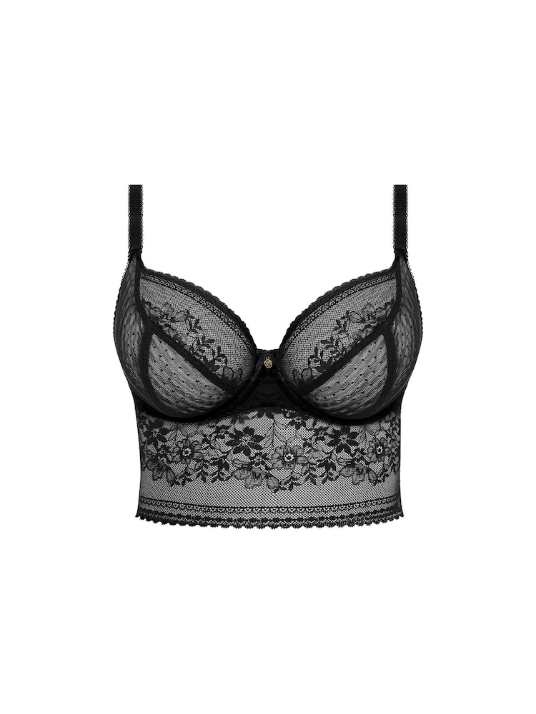 Freya Sydnie Underwire Longline Black Bra - Image 3 of 3