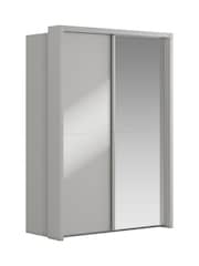 Wiemann Grey Peyton Glass and Mirror Sliding 1.6m Sliding Semi Fitted Wardrobe - Image 2 of 6