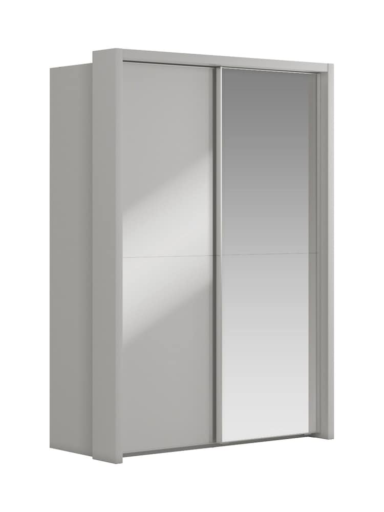 Wiemann Grey Peyton Glass and Mirror Sliding 1.6m Sliding Semi Fitted Wardrobe - Image 2 of 6