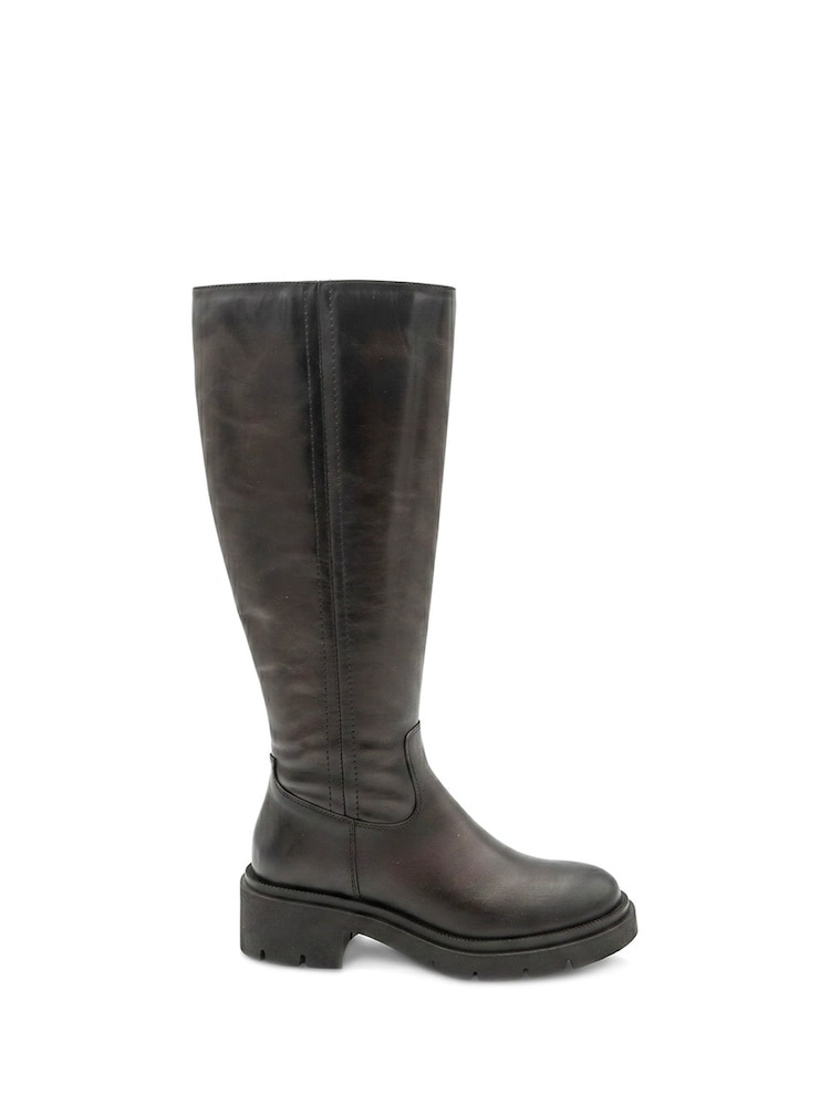 Smeđa - Jones Bootmaker Domino debele kožne duge Čizme - Slika 2 od 6 Smeđa - Jones Bootmaker Domino debele kožne duge Čizme - Slika 2 od 6