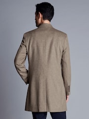 Charles Tyrwhitt Natural Pure Wool Overcoat - Image 2 of 6