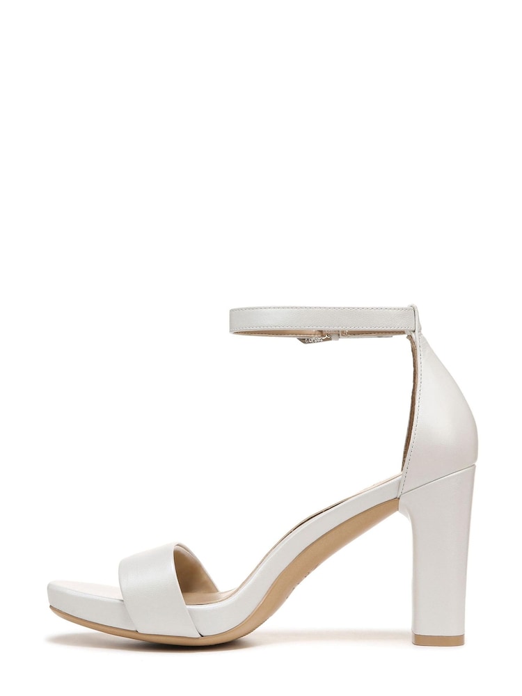 Weiß - Naturalizer Joy Ledersandalen mit Absatz - Bild 2 von 6