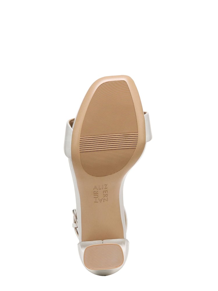 Weiß - Naturalizer Joy Ledersandalen mit Absatz - Bild 6 von 6