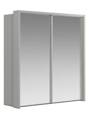 Wiemann Grey Peyton Mirror Sliding 2.6m Sliding Semi Fitted Wardrobe - Image 2 of 6