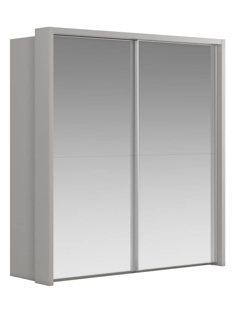 Wiemann Grey Peyton Mirror Sliding 2.6m Sliding Semi Fitted Wardrobe - Image 2 of 6