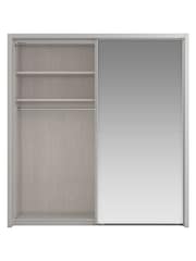 Wiemann Grey Peyton Mirror Sliding 2.6m Sliding Semi Fitted Wardrobe - Image 3 of 6