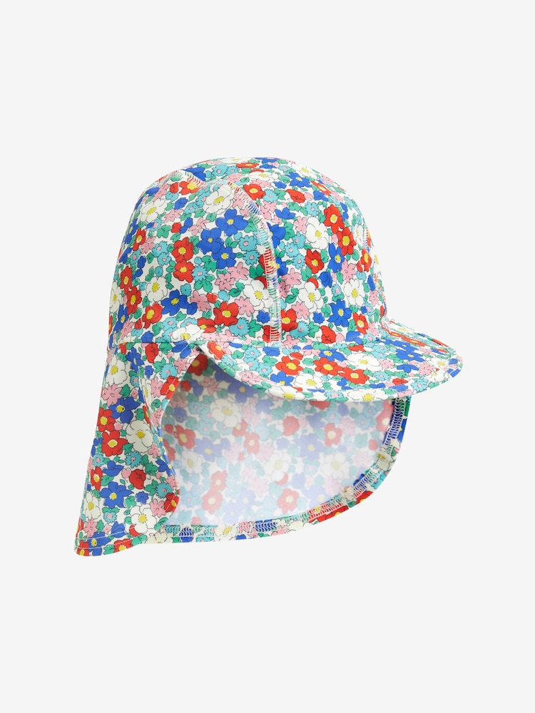 Boden Blue Printed Sun-Safe Swim Hat - Image 1 of 3