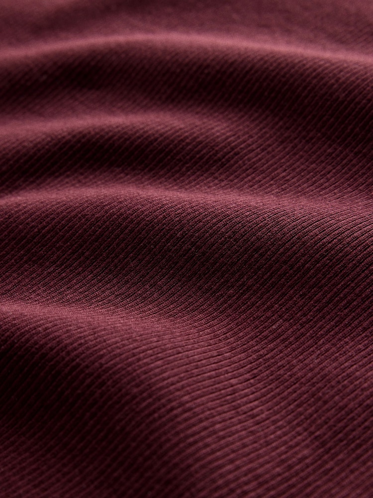 The Set 5 Pack Deep V-Neck Ribbed Vests Navy/Burgundy/Pink/Ecru - Image 8 of 8
