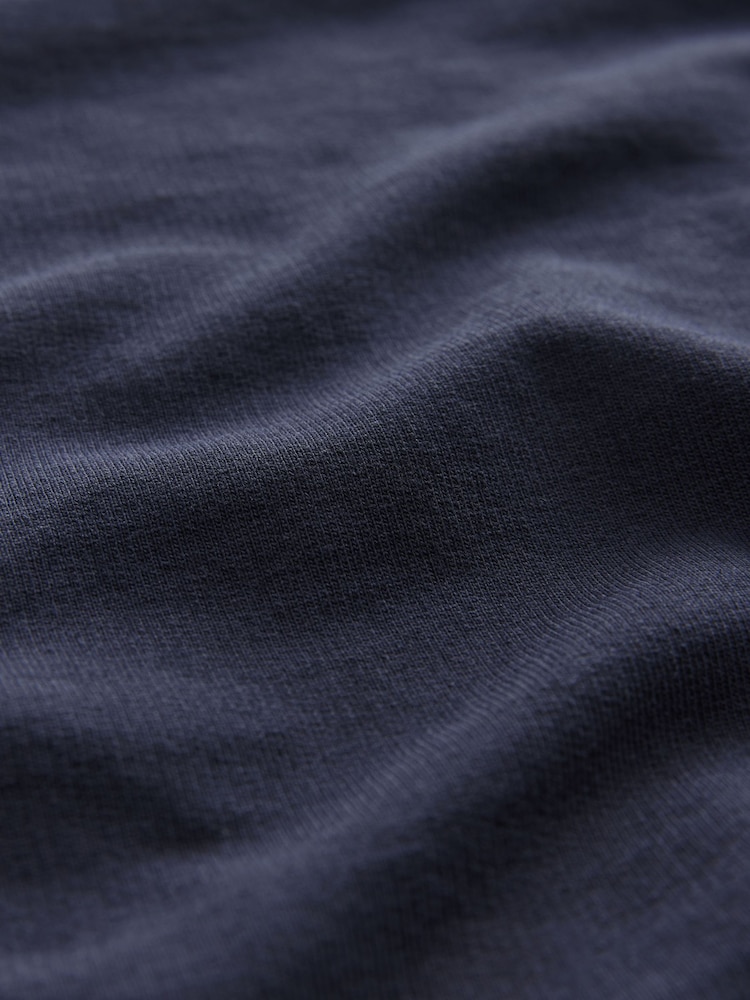 Bleu marine - Sweat-shirt léger Col rond % 100 - Image 6 of 7