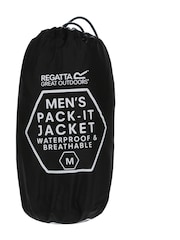 Negro - Regatta Mens Waterproof Pack It Jacket III - Imagen 10 de 10