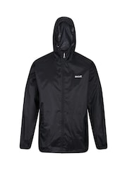 Negro - Regatta Mens Waterproof Pack It Jacket III - Imagen 7 de 10