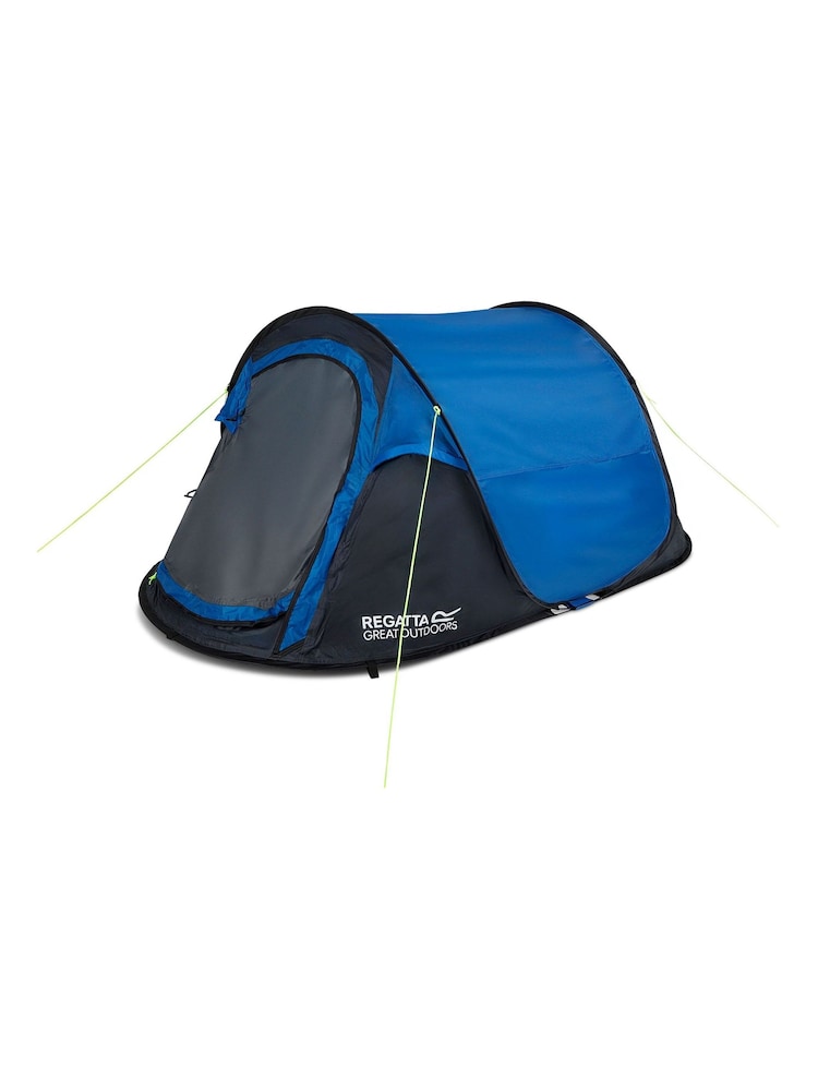 Regatta Blue Malawi V2 2 Person Pop Up Tent - Image 1 of 6 Regatta Blue Malawi V2 2 Person Pop Up Tent - Image 1 of 6
