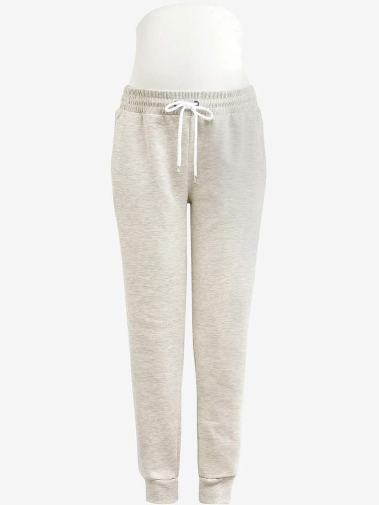 Grey Marl Maternity Sweat Joggers - Image 6 of 6