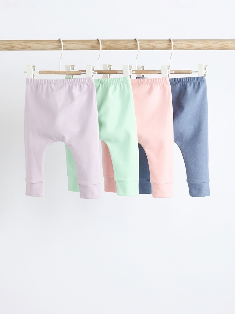 Pastelltöne/Uni - Baby-Leggings im 4er-Pack - Bild 2 von 7