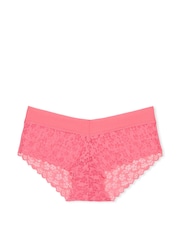Victoria's Secret PINK Coral Pink Hipster No Show Lace Knickers - Image 3 of 3