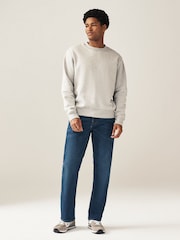Blue Mid Single Straight Fit Classic Stretch Jeans - Image 2 of 9