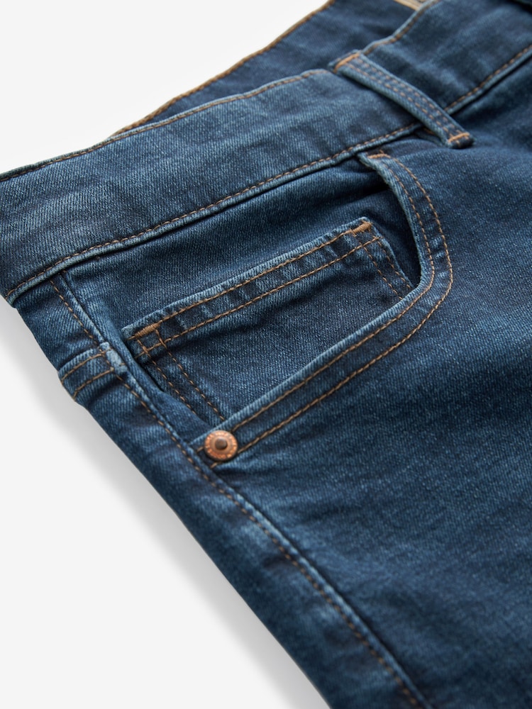 Blue Mid Single Straight Fit Classic Stretch Jeans - Image 8 of 9